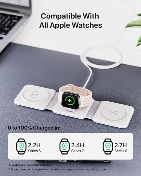 Wireless Charger for iPhone - 3 in 1 Charging Station