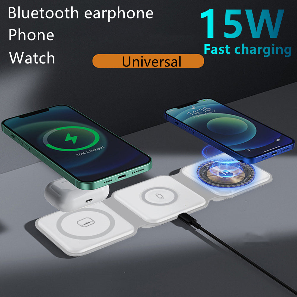 Wireless Charger for iPhone - 3 in 1 Charging Station