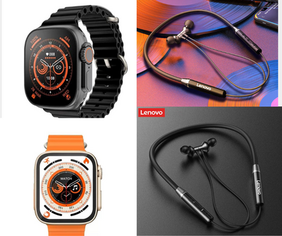 T800 ULTRA OR T900 ULTRA SMART WATCH+LENEVO NECK BAND