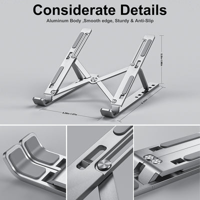 ADJUSTABLE ALUMINIUM LAPTOP STAND