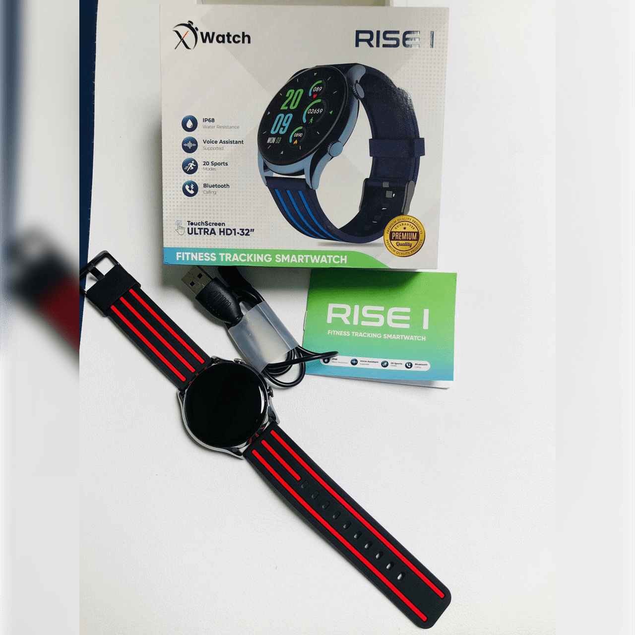 RISE 1 SMART WATCH X WATERPROOF (ALWAYS ON DISPLAY)