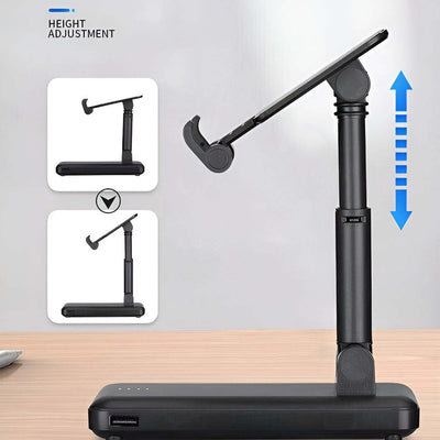 2 IN 1 POWER BANK + MOBILE STAND WITH ALL FIXED WIRES