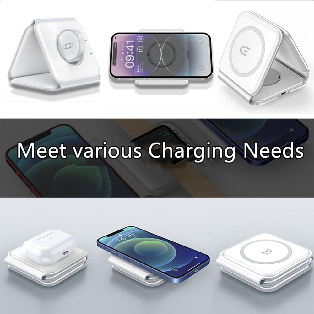 Wireless Charger for iPhone - 3 in 1 Charging Station