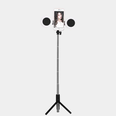 ULTRA 6 IN 1 SELFIE STICK + TRIPOD STAND 360° ROTATION BLUETOOTH REMOTE + LIGHT